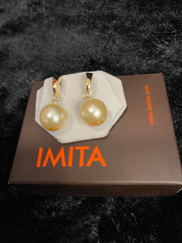 Faux Pearl Drop Earrings