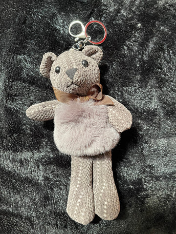 Fuzzy Bear Keychain