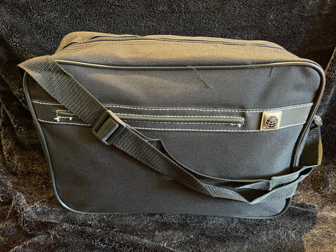 Nylon Briefcase with Shoulder Strap and Zipper