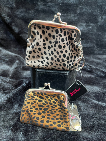 Small Snap Change Purse w Key Ring (Choice of 2 Colors)