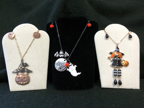 "Trick or Treat" Three Halloween Necklace/Earring Sets