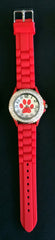 Paw Watch with Crystals (Red or Green)