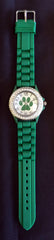 Paw Watch with Crystals (Red or Green)
